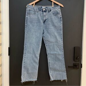 Kensie “The Savannah” high rise flare ankle, size 12/31 - Light Blue